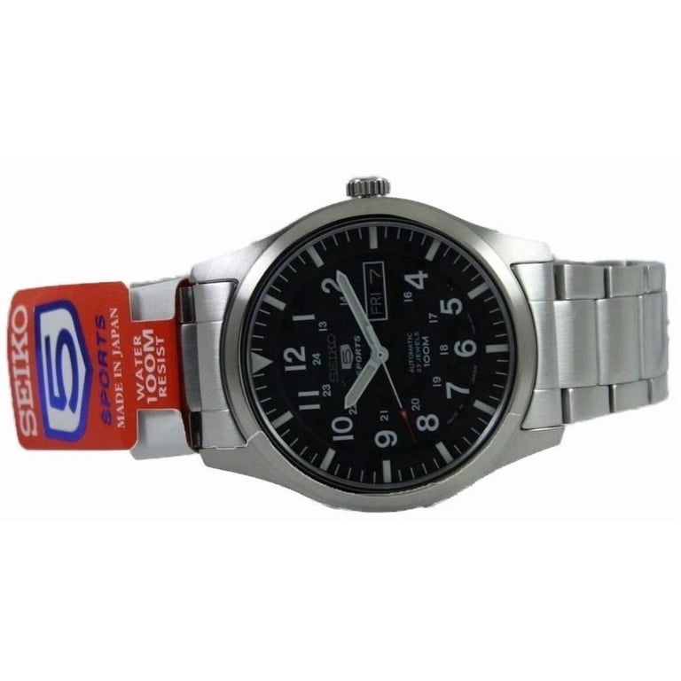 SEIKO5 スポーツ SNZG13J1 自動巻き 黒文字盤 Seiko, Men's Watch, SNZG13, Automatic Analog 100M Water Resistance