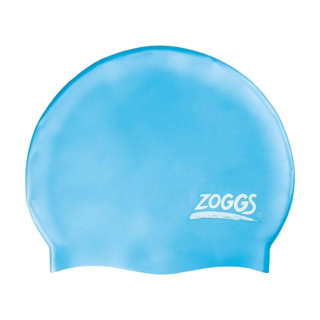 Zoggs - Gorro de Natación de Silicona para Mujer (Azul Claro)