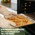 thumbnail image 2 of 9x13 (200 sheets) - Unbleached, High Heat, Non-stick, Pre-cut Baking Paper for Quarter Sheet Pans - Great for Baking, Roasting, Wrapping, Dehydrator, and so much more, 2 of 4