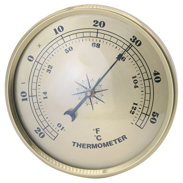 Round Thermometer Metal Temperature Gauge Digital Temperature Gauge for Factory Laboratory
