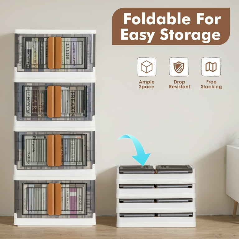 Homall 4 Pack, 134QT, Collapsible Storage Bins with Lids Homall 4 Pack, 134QT, Collapsible Storage Bins with Lids