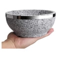 thumbnail image 7 of Dolsot Bibimbap Bowl 32oz, Granite Stone Pot with Wood Base, Korean Dolsot for Rice, Soup, Stew, Bibimbap - Heat Retention & Smoky Flavor, 7 of 7
