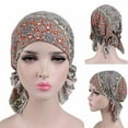 thumbnail image 3 of Foulard Mode Imprimé Extensible Coiffe Dôme Turban Sans Bord pour Spa, 3 of 11