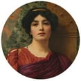 thumbnail image 2 of John William Godward 12x12 Gold Ornate Wood Frame and Double Matted Museum Art Print Titled - Contemplation (1903), 2 of 4