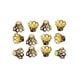 thumbnail image 3 of Prettyia de de flores de 8,5 x 11 mm para hacer joyas, hallazgos artesanales Oro jinwen Gorros con cuentas de flores, 3 of 8