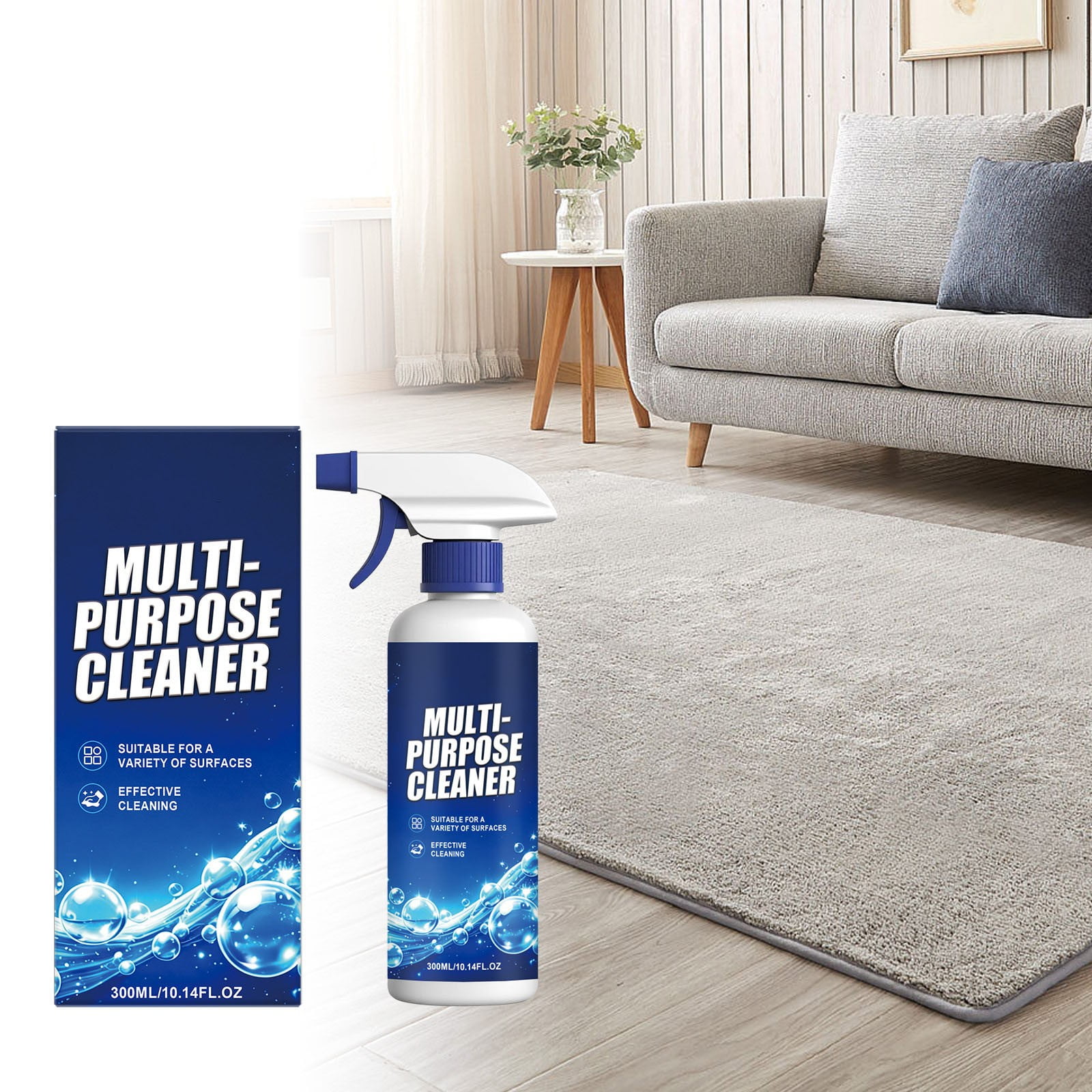 Carpet Cleaning Foam Spray Multi Purpose Fabric Cleaner For Rugs Upholstery Furniture Textiles Gentle Stain Dirt Remover With Easy Application Formula For Household Care