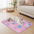 thumbnail image 4 of Summer Self Cooling Pet Paw Printed Ice Mat, 39.3×27.5 Inch XXL, Non Slip Washable Pad for Dogs Cats, Cool Bed Sofa Crate Indoor, 4 of 7