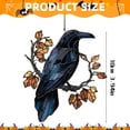 thumbnail image 3 of Clearance Under $0.8! 1PC Acrylic Crow on Lamp Ornament, Gothic Halloween Hanging Decor for Dark Academia Home, Acrylic, (One Size, C), 3 of 7