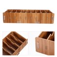 thumbnail image 3 of GOOHOCHY 2 cajas de almacenamiento de escritorio de madera para ensamblar, para bricolaje, para el hogar, divididas., 3 of 8