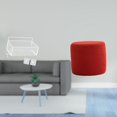 thumbnail image 2 of Cesta de almacenamiento colgante,Cesta de almacenamiento para gabinete organizador de pared colgante,Escabel,Reposapiés pequeño,taburete otomano,sofá,taburete de té,Reposapiés Cubo, 2 of 8