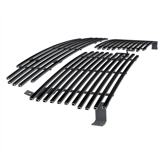 APS Premium Stainless Steel Black Horizontal Billet Grille Insert Compatible with Dodge Dakota 1997-2004 & 97-03 Durango Combo N19-J02218D