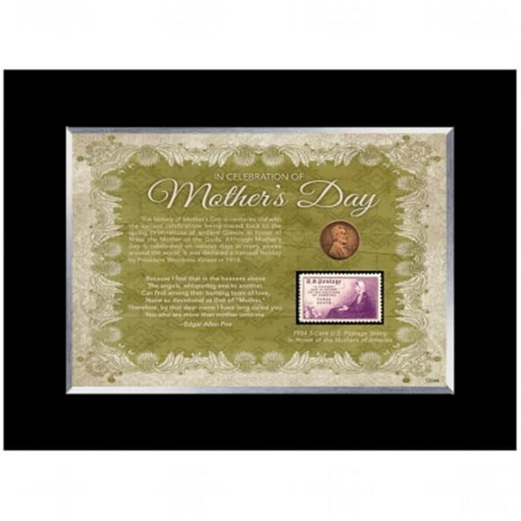 UPM Global LLC 12644 Mothers Day Celebration Frame with Stamp and Coin