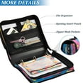 thumbnail image 4 of YAZAOO Zipper Binder trapper keeper Documents Organized Design Starry Kaleidoscope Printed, 4 of 8