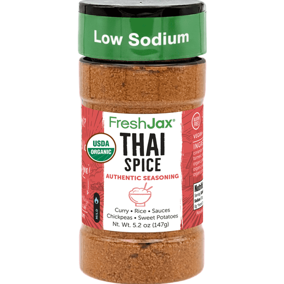 FreshJax Organic Thai Spice Powder, 5.2 oz – Plant-Based Curry & Stir-Fry Seasoning