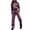 Purple womens 2 piece sets, variant on Womens Tracksuits Set Womens Cargo Pant 2 Piece Outfit Drawstring Full Zip Cropped Work Jacket and Drawstring Long Pant Lounge Sets Casual Pocket Solid Sweatsuit Set