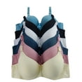 thumbnail image 1 of Women Bras 6 Pack of T-shirt Bra A Cup B Cup C Cup D Cup DD Cup DDD Cup 44DDD (92820), 1 of 1