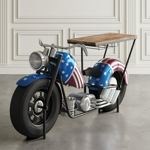 JOFRAN INC Hardwood Console Table, Multicolor