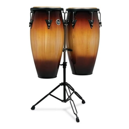 Latin Percussion Double Conga - Latin Percussion LPA647-VSB Aspire 0.91 Conga Set Vintage, Sunburst Double Standard