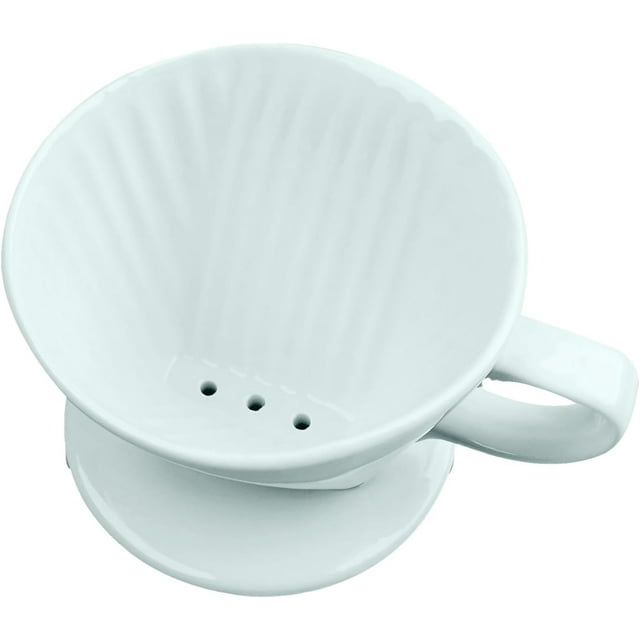 Handmade Pour Over Ceramic Coffee Dripper - Authentic Brewing Experience for Camping, Office, and Home.