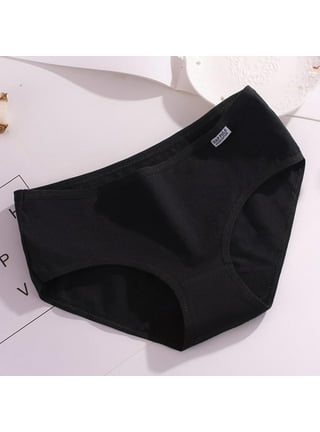Plus Size Menstrual Period Underwear for Women Mid Waist Cotton Postpartum  Ladies Panties Briefs Girls-4Pack
