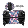 thumbnail image 2 of Kdxio white flower Skull blue Pattern Luggage Cover for Travel,Elastic and Durable,Fits 18-32 Inch,Anti-Scratch Suitcase Protector-No luggage included, 2 of 5