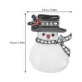 thumbnail image 2 of Gymnture christmas Christmas Snowman Brooch Lapel Pin Stylish Christmas Snowman Brooch Christmas Gift, 2 of 10
