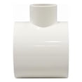 thumbnail image 2 of ERA Schedule 40 PVC Reducing Tee, 2" x 2" x 3/4" Socket x Socket x Socket, NSF-PW Certified, White PVC Pipe Fitting – 5 Pack, 2 of 5