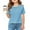 Blue, variant on piuwrlz Short Shirts Sleeve Kids Girls T-Shirts Tops Round Neck T Shirt Top White Size 3 Years