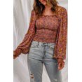 thumbnail image 4 of T-shirt à Manches Longues Imprimé Floral Rose pour Femmes, 4 of 17