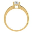 thumbnail image 4 of 1 ct Radiant Cut White Sapphire Solitaire 18K Yellow Gold Womens Engagement Ring, 4 of 5