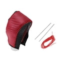thumbnail image 1 of Cubierta de pomo de cambio de marcha antideslizante Unique Bargains para Honda CRV, protector de manija de cambio de palanca de cuero negro y rojo, 1 of 6