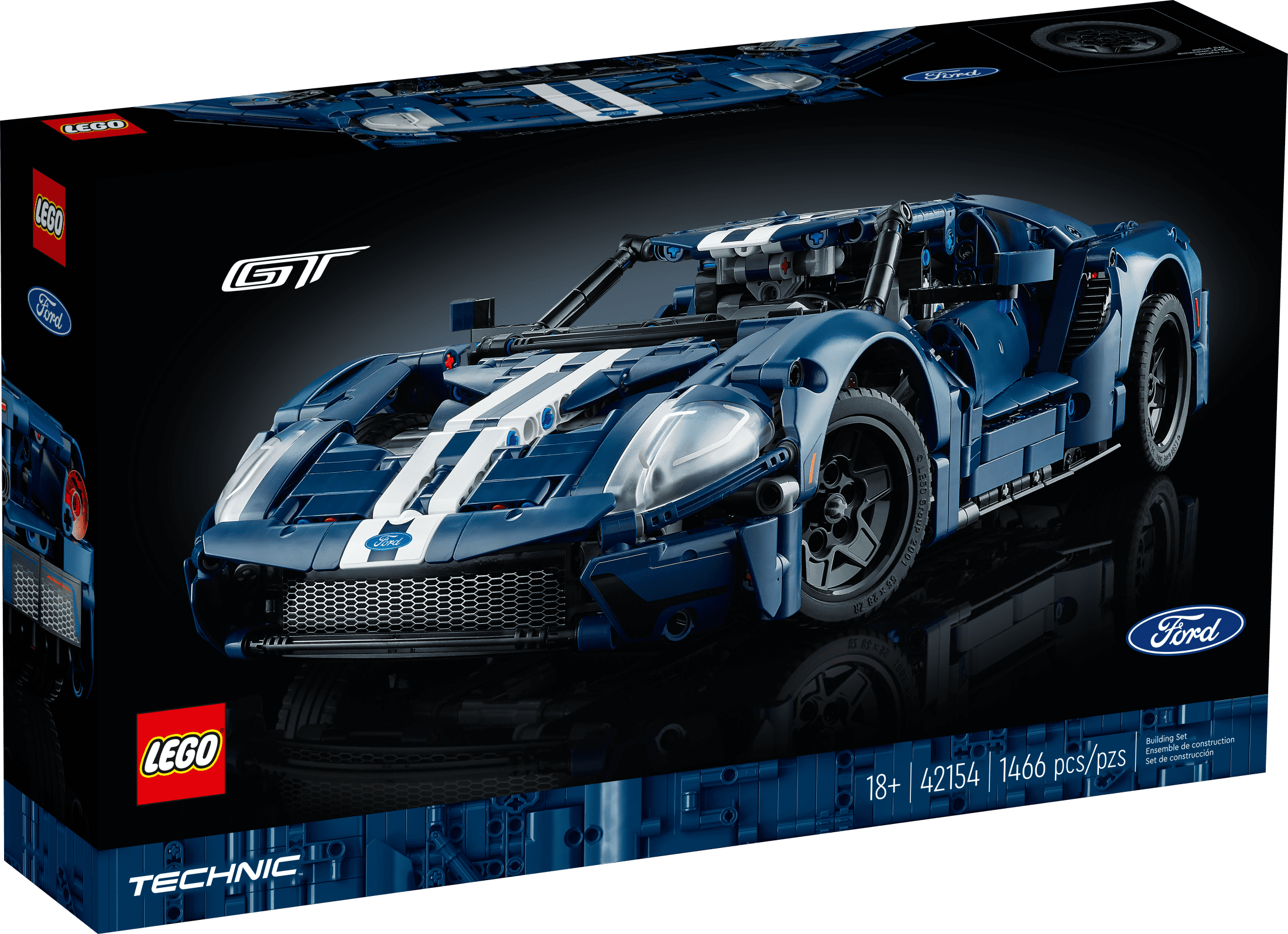 LEGO Technic 2022 Ford GT 42154 Car Model Kit for Adults to Build 