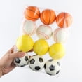 thumbnail image 3 of Pelotas de espuma antiestrés para niños, juguete suave de 63mm para fútbol, baloncesto, béisbol, tenis, descompresión, 3 of 4