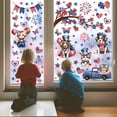 thumbnail image 2 of CCOCC 95Pcs Patriotic Window Clings Independence Day Window Stickers 9 Sheets Truck Fireworks Star Cat Dog American Flag Stickers Memorial Day Decor 4Th of July Window Decals, 2 of 10