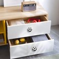 thumbnail image 4 of Pomo para muebles, 8 piezas (fútbol) Pomo para muebles para niños anticolisión de goma suave, pomo para puerta con estrellas, luna y nubes, para garantizar la seguridad del bebé JM, 4 of 5