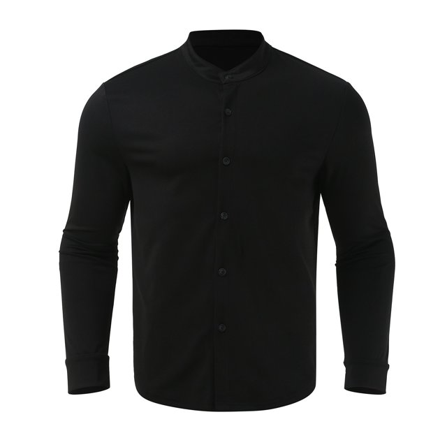 Camisas Deportivas Hombre Moda para hombre Primavera Verano Casual Color sólido Casual Tank Top (Black, XL)