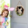 thumbnail image 4 of Easter Bunny Rabbit Hole Door Sign - Rustic Wooden Decor for a Festive Entrance, 4 of 5