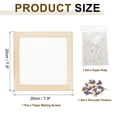 thumbnail image 2 of Uxcell Paper Making Screen with Decorate Flowers Wooden Paper Making 7.9" x 20" Papermaking Frame Kit for DIY Paper Craft Making Cards, Bookmarks, 2 of 7
