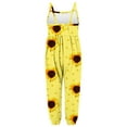 thumbnail image 5 of KkSLirnhs Size 2Y-10Y Toddler Girls Kids Printing Jumpsuit Playsuit Strap Romper Summer Outfits Clothes Yellow 4 Years, 5 of 5