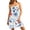 10#m White, variant on Dresses for Women Strapless Tropical Print Dress Cool Flowy Sleeveless Mini Dress Lightweight and Breathable Beach Sundresses Dark Blue L