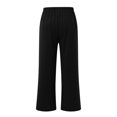 thumbnail image 4 of DuoJiaJ Women's Graphic Baggy Pants Drawstring High Waisted Baggy Sweatpants With Pocket Streetwear Women’s Linen Casual Pants for Summer, 4 of 5