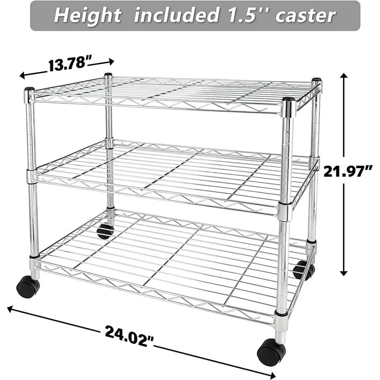Simple Deluxe Heavy Duty 3-Shelf Shelving Unit, 24.02