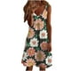 thumbnail image 1 of Vestidos Para Mujer Vestidos Casuales de Moda Sling de Cintura Media Con Cuello en V Sin Mangas Con Estampado Floral Vestido de Deslizamiento Odeerbi ODB156322, 1 of 5
