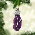thumbnail image 7 of Personalized Golf Bag Christmas Ornaments Gift for Golf Lover Custom Golf Bag Ornament Ornament for Christmas Tree Hanging Gifts Golf Gifts for Men Dad Golf Cart Ornament (GCO14) - 3291 (Blue), 7 of 7