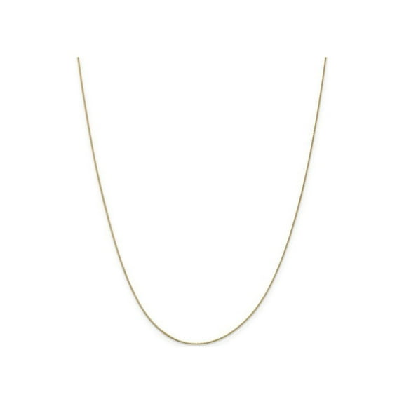14K Yellow Gold Box Stock Chain Necklace 20 inches (0.50mm) (replacement chain) for Women