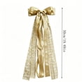 thumbnail image 3 of Big Gold Bows Christmas Tree Topper Bows 20in Large Satin Bow for Hoom Wall Backdrop Room Decorations for Wedding Birthday Party, 3 of 7