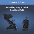 thumbnail image 3 of Delta Children Icon Ultra Compact Travel Stroller - Greenguard Gold Certified, Black, 3 of 9