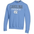 thumbnail image 2 of Men's-Champion Carolina Blue North Carolina Tar Heels Tennis Stacked Powerblend Pullover Sweatshirt, 2 of 3