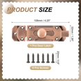 thumbnail image 2 of Uxcell Barrel Bolt Latch, Vintage Slide Lock with Mounting Screws for Wooden Door Barn Fence Shed Window Red Bronze 4 Inch, 2 of 7