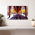 thumbnail image 2 of Elephant Stock Under Chicago Railway Wall Art - Horizontal Canvas Wall Art - Living Room Wall Decor - City Canvas - Brown And Orange Decor - 12" x 8", 2 of 8